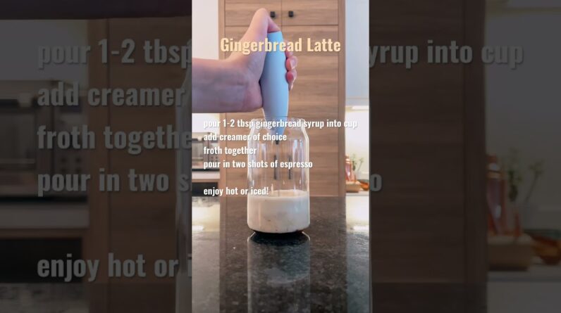 Let’s make a sweet but not too sweet gingerbread latte! #coffee #gingerbreadlatte #latte #starbucks